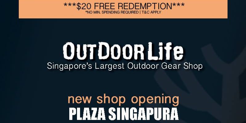 Outdoor Life Singapore Like & Comment to Win $20 FREE Redemption First 100 Only | Why Not Deals 1 & Promotions