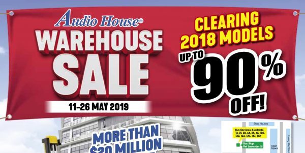 Audio House Singapore Warehouse Sale Up to 90% Off Promotion 11-26 May 2019 | Why Not Deals 4 & Promotions