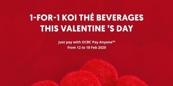 KOI Thé Singapore Valentine's Day 1-for-1 Promotion 12-18 Feb 2020 | Why Not Deals 1 & Promotions