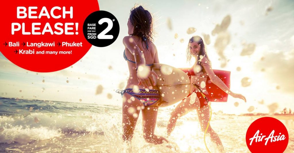 Air Asia Singapore Beach Please from just $2 17 May to 29 May 2016 - Why Not Deals