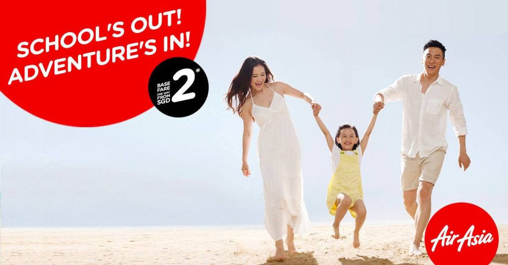 AirAsia Singapore School's Out Deal from just $2 ends 5 Jun 2016 - Why Not Deals 1