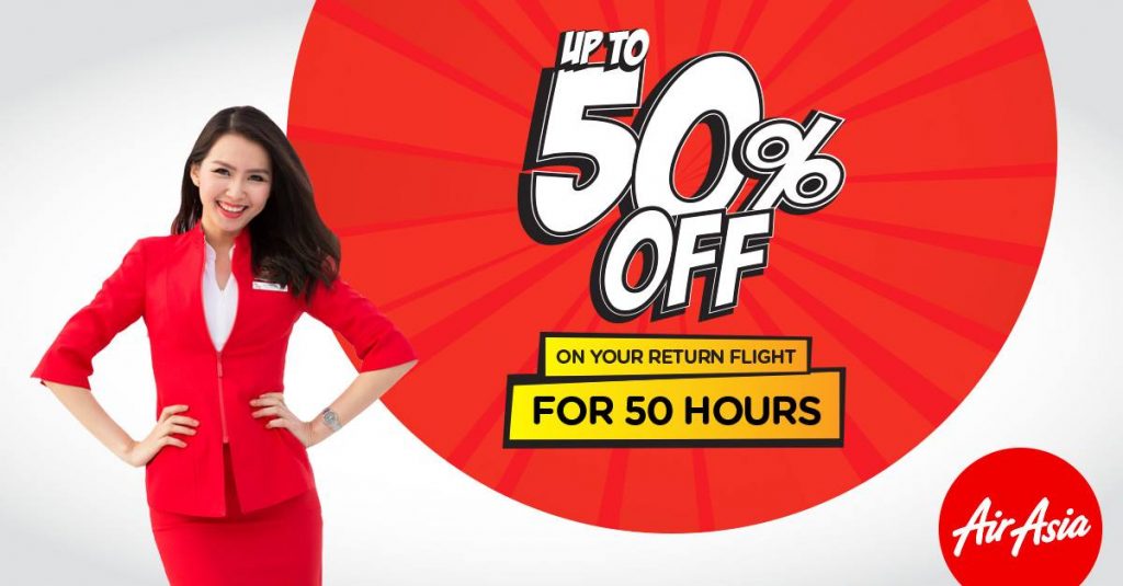AirAsia Singapore Up to 50% Off Return Flights Ends 18 May 2016 - Why Not Deals 1