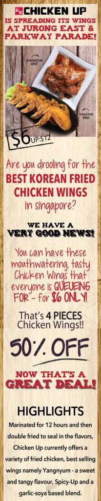 Chicken Up SG 50% Off 4pcs Wings Coupon Valid 30 Days after Purchase - Why Not Deals 1