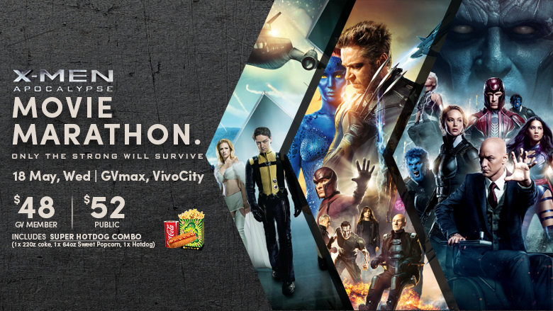 Golden Village X-Men Movie Marathon & Stand to Win Roundtrip Flights 18 May 2016 - Why Not Deals 1
