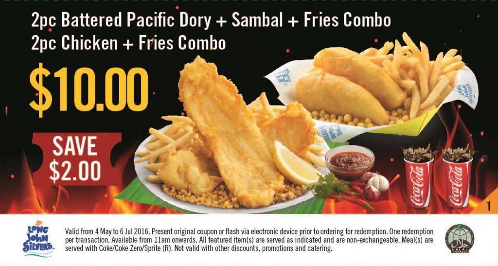 Long John Silver's Singapore Coupons 4 May to 6 Jul 2016 - Why Not Deals 1