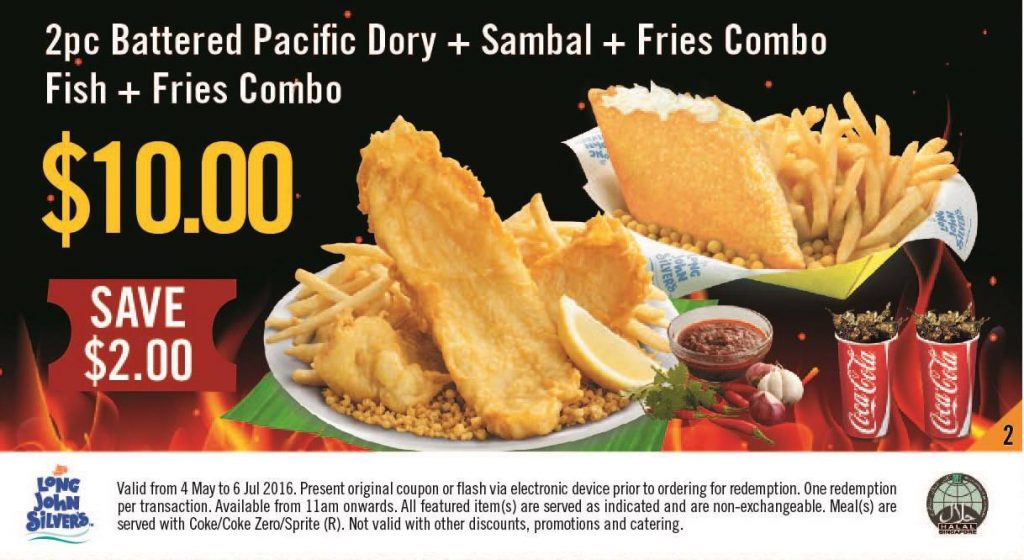 Long John Silver's Singapore Coupons 4 May to 6 Jul 2016 - Why Not Deals 2