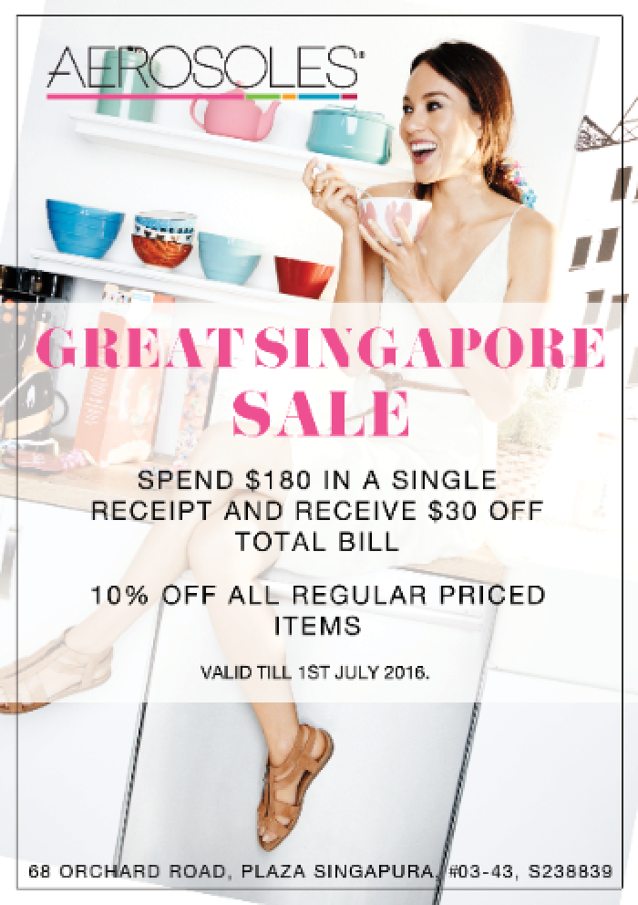 Aerosoles SG GSS Spend $180 & Receive $30 Off ends 1 Jul 2016 - Why Not Deals