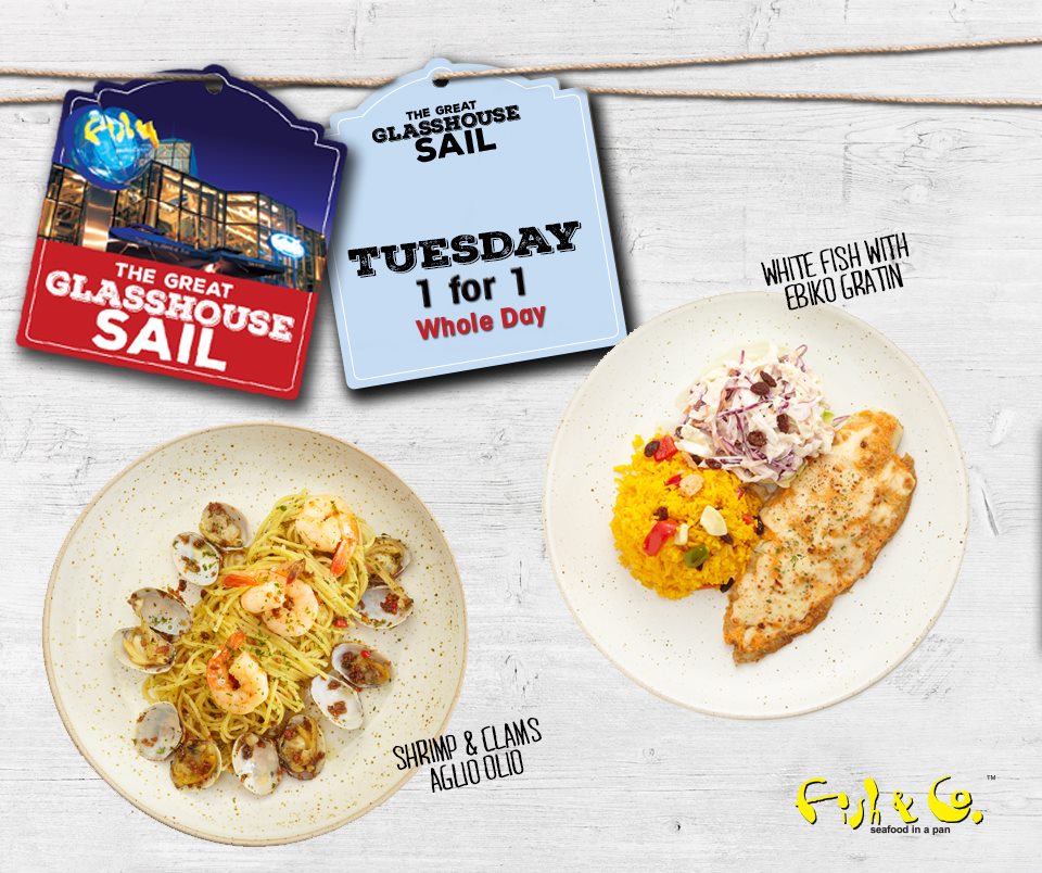 Fish & Co SG 1 For 1 Main Course Mon to Fri ends 31 Jul 2016 - Why Not Deals 3