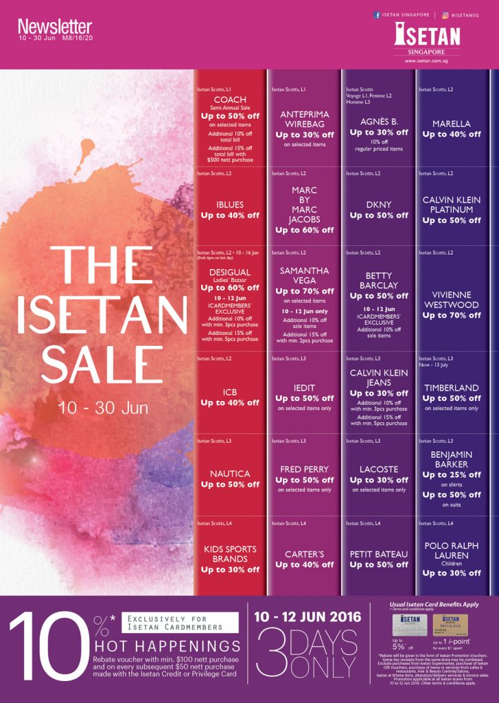 Isetan SG The Isetan Sale 10 to 30 Jun 2016 - Why Not Deals 2