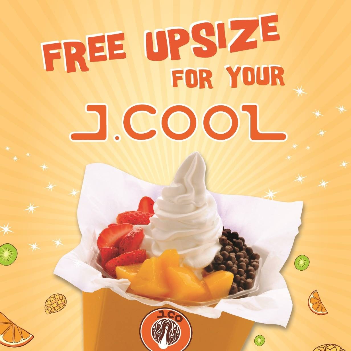 J.CO Donuts & Coffee SG FREE Upsize for J.Cool Yogurt ends 30 Jun 2016