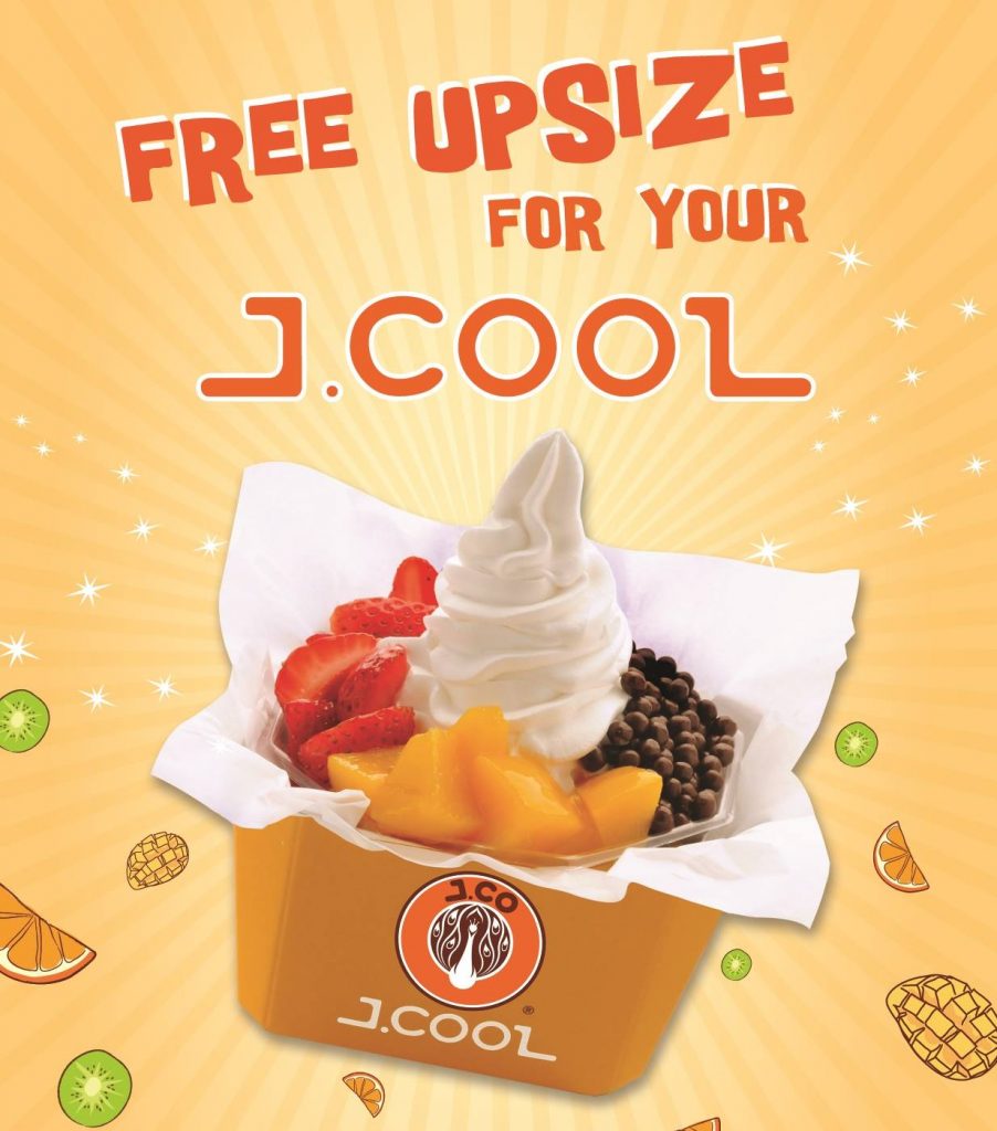 J.CO Donuts & Coffee SG FREE Upsize for J.Cool Yogurt ends 30 Jun 2016 - Why Not Deals