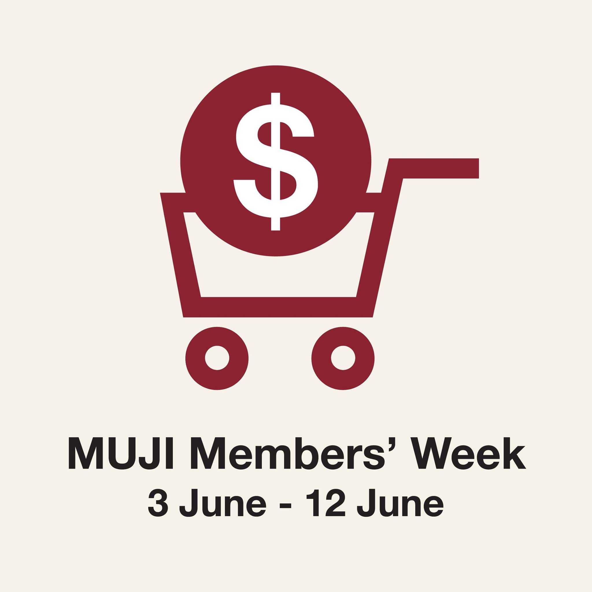 MUJI SG Members’ Week 3 to 12 Jun 2016