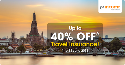 NTUC Income Up to 40% Off Travel Insurance 1 to 14 Jun 2016 - Why Not Deals 1