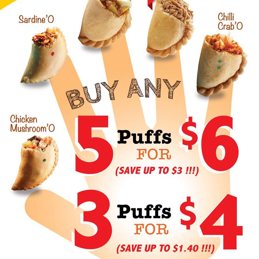 Old Chang Kee SG Curry Puffs Promotion ends 30 Jun 2016