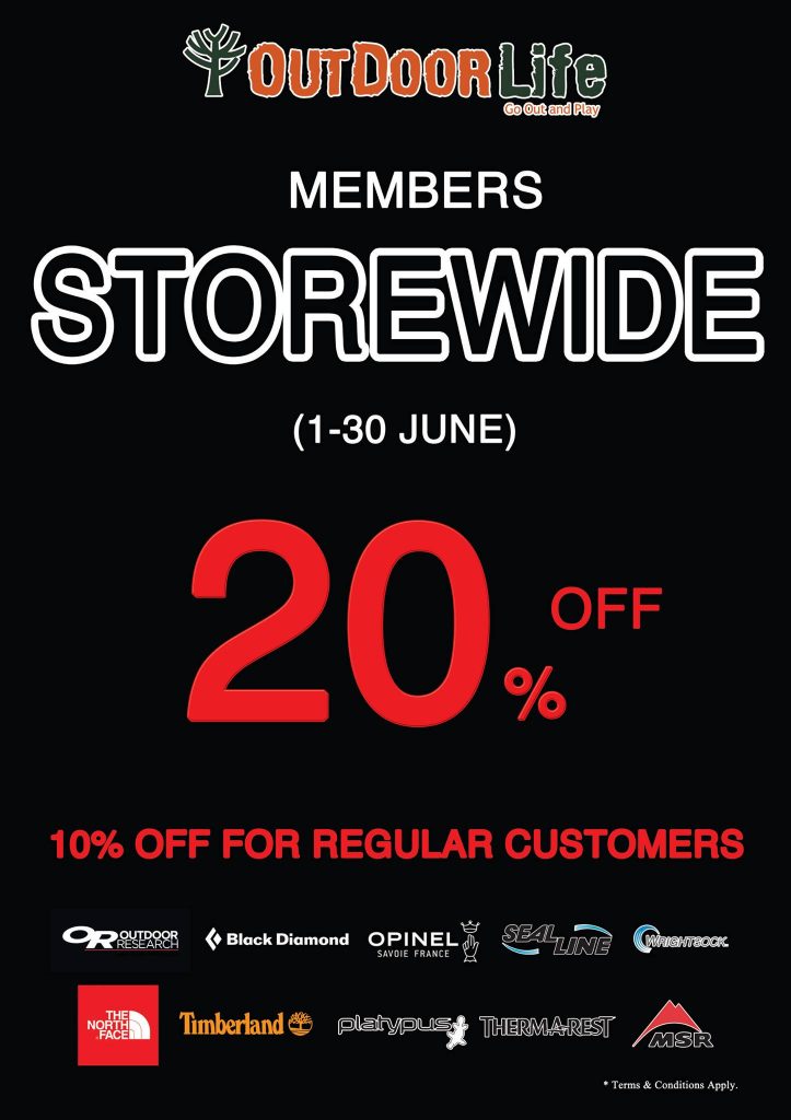 Outdoor Life SG GSS Up to 20% Off 1 to 30 Jun 2016 - Why Not Deals 1