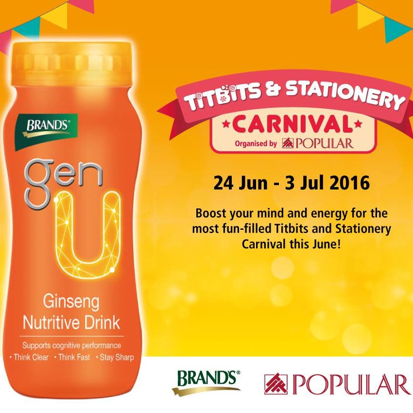 Popular SG Titbits & Stationery Carnival 24 Jun to 3 Jul 2016