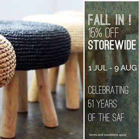 SAF Day Promo 2016 Hewn SG 15% Off Storewide 1 Jul to 9 Aug 2016