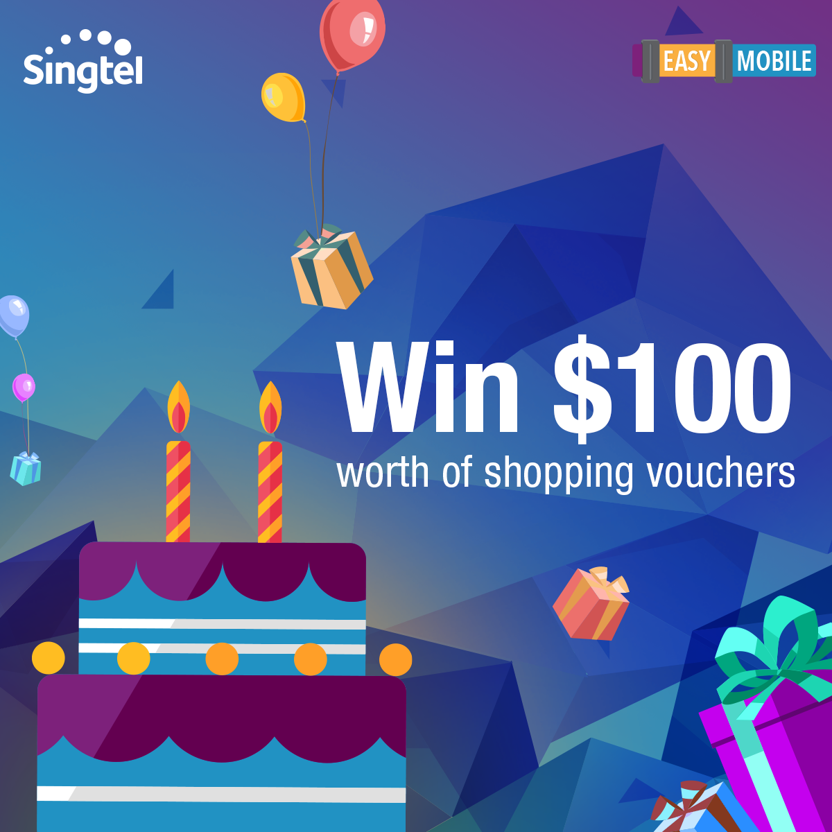 Singtel SG Easy Mobile 2nd Anniversary Contest ends 30 June 2016