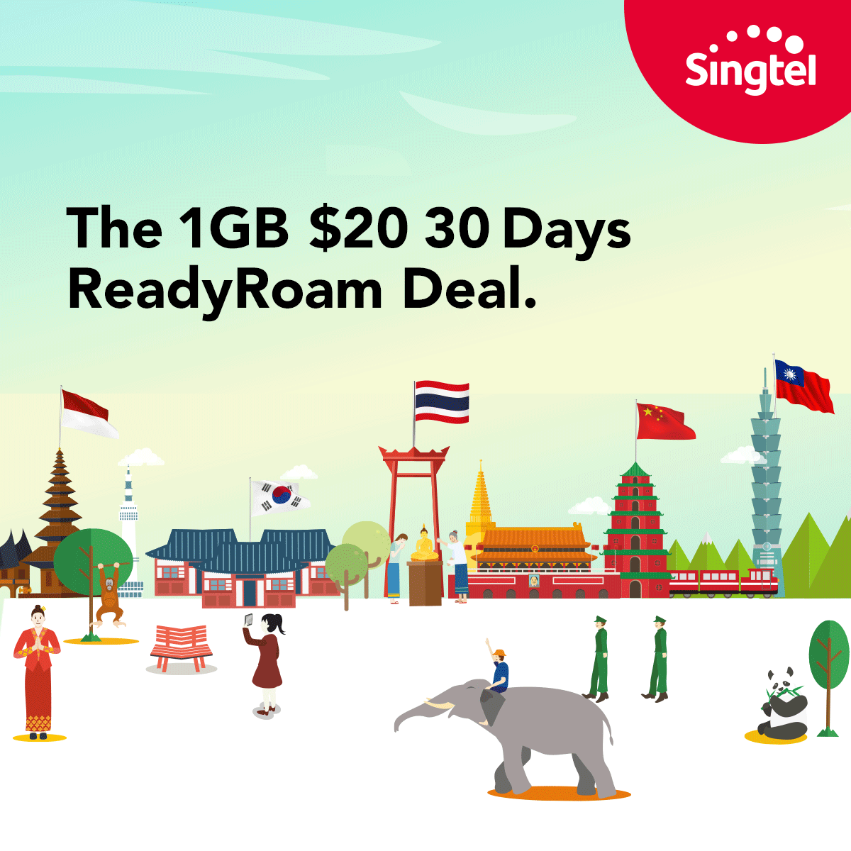 Singtel SG 1GB $20 30 Days ReadyRoam Deal 27 May to 30 Jun 2016
