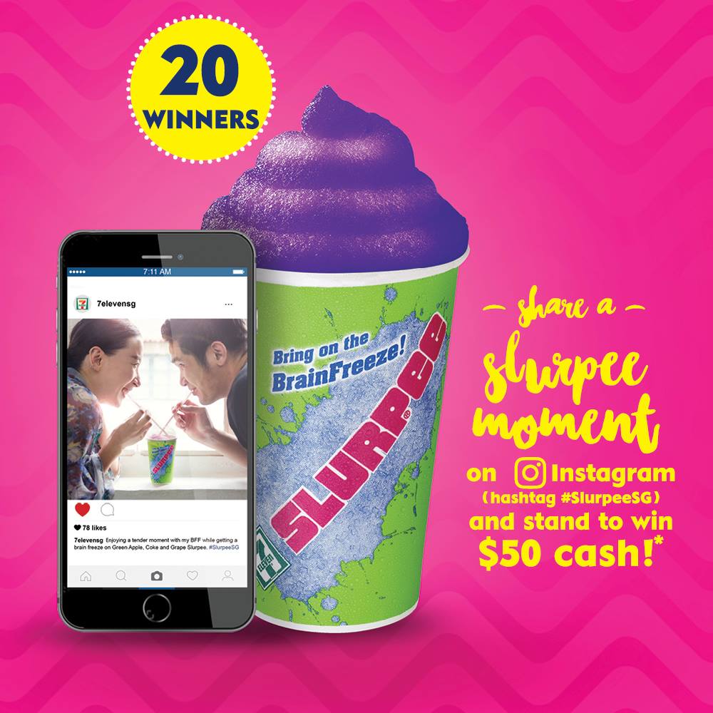 7-Eleven Slurpee Moment Instagram Singapore Contest ends 9 Aug 2016