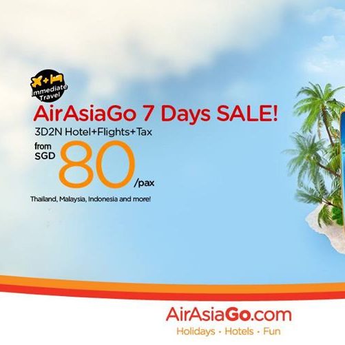 AirAsiaGo 7 Days Sale Singapore Promotion 11 to 17 Jul 2016