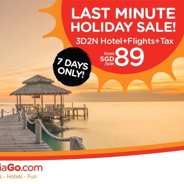 AirAsiaGo Last Minute Holiday Singapore Promotion 25 to 31 Jul 2016