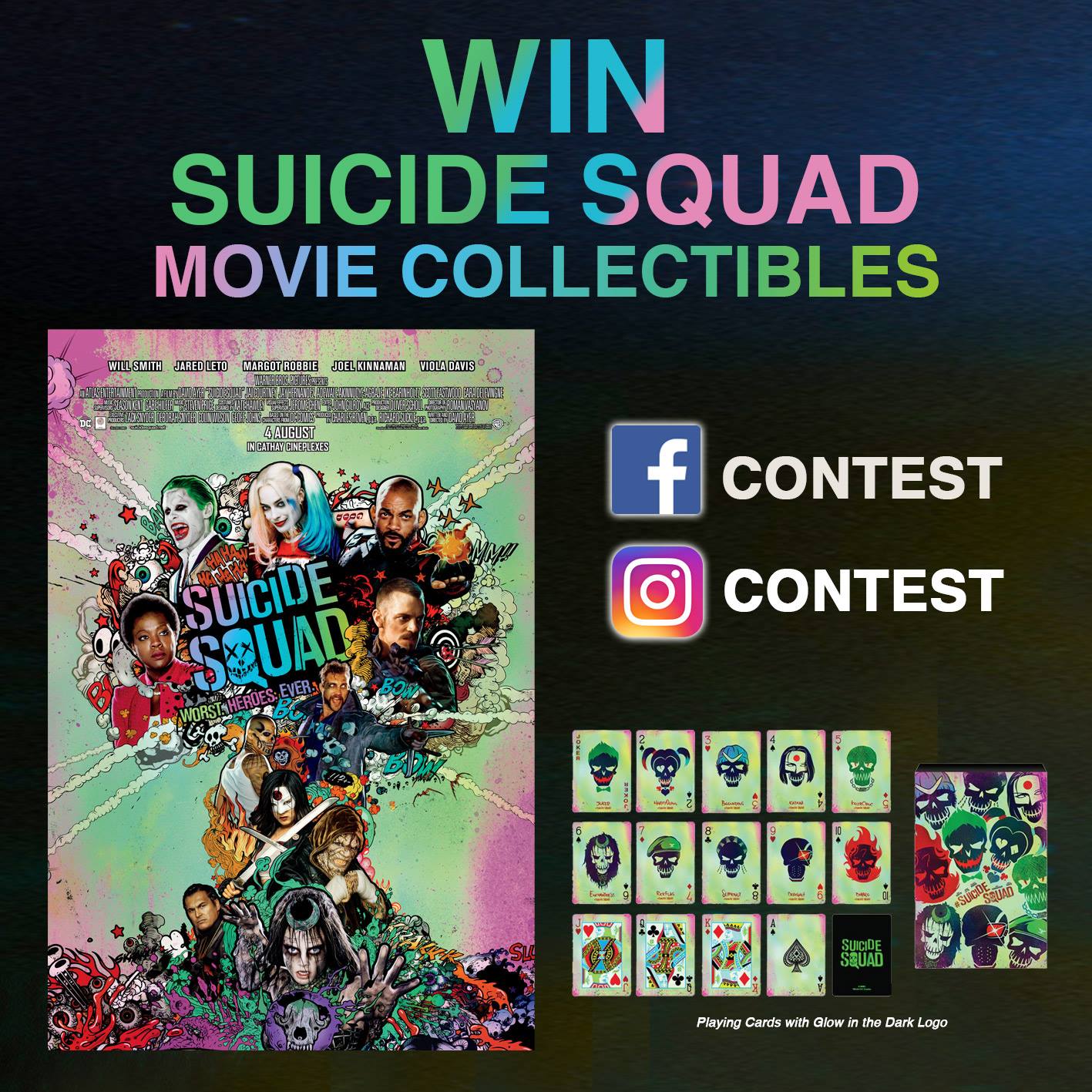 Cathay Cineplexes Suicide Squad Singapore Contest ends 7 Aug 2016