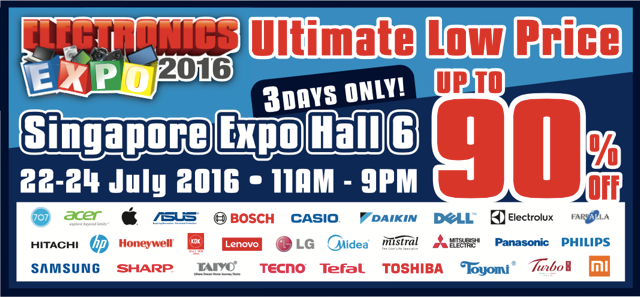 Electronics EXPO 2016 Singapore Promotion 22 to 24 Jul 2016 | Why Not Deals 8
