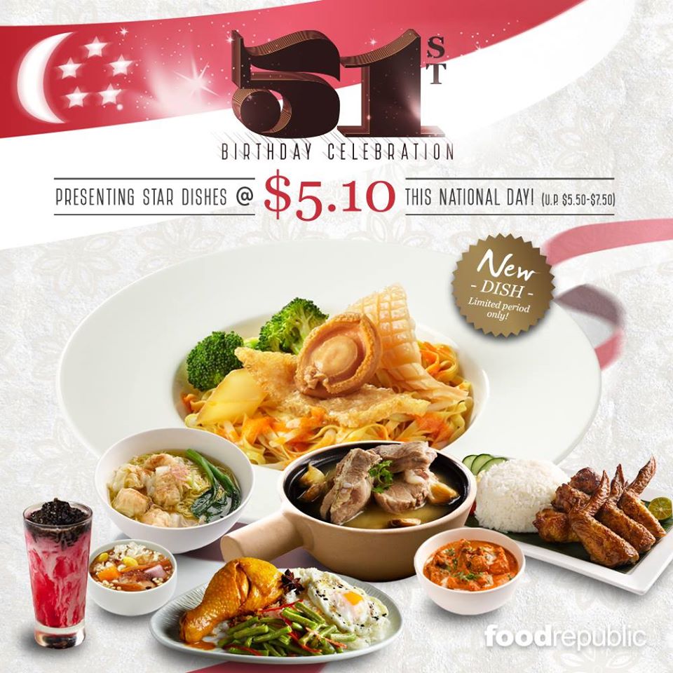Food Republic $5.10 Treats Singapore Promotion ends 31 Aug 2016