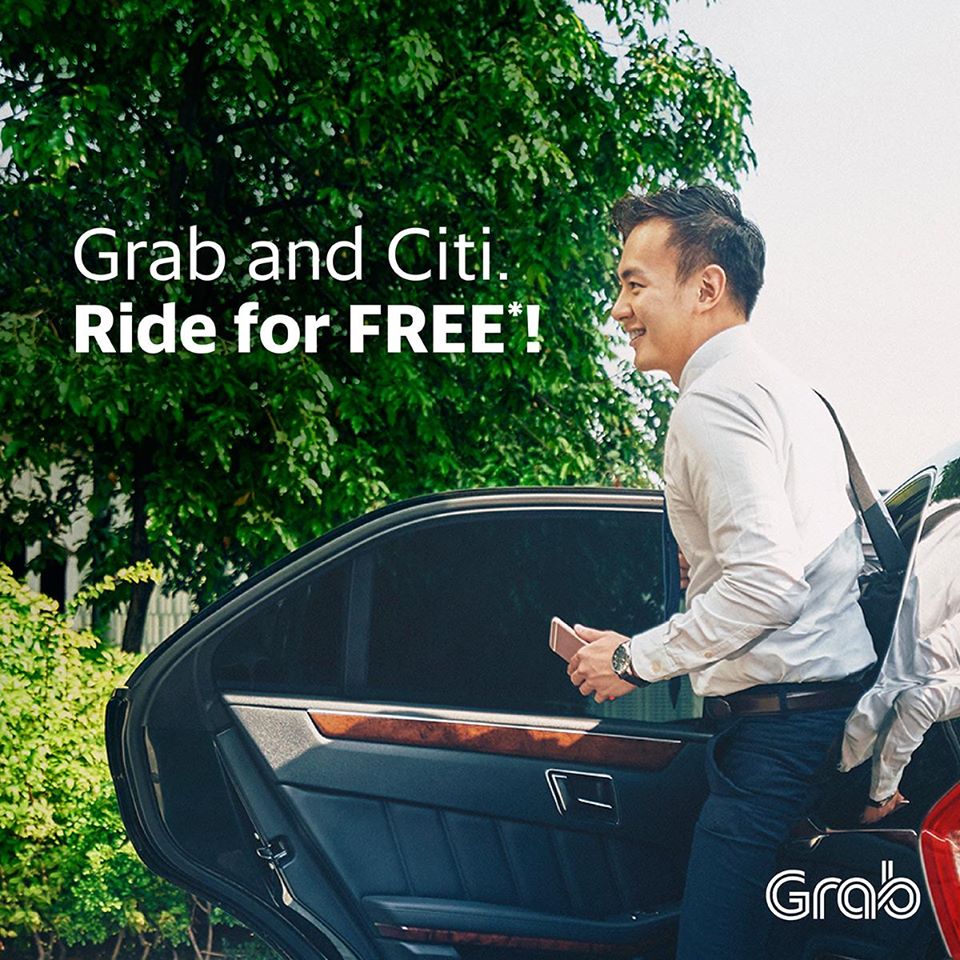 Grab Citi Credit Card FREE Ride Singapore Promotion 4 to 10 Jul 2016