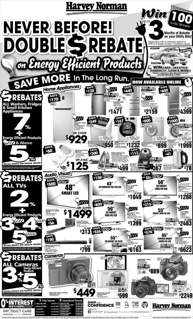 Harvey Norman Energy Efficient Singapore Promotion 9 to 15 Jul 2016 | Why Not Deals