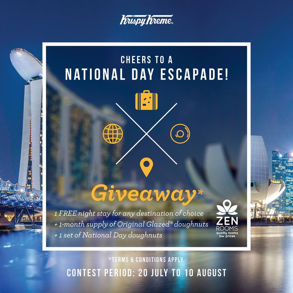 Krispy Kreme National Day Escapade Singapore Contest 20 Jul to 10 Aug 2016