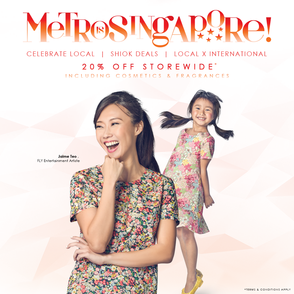 METRO National Day 20% Off Singapore Promotion 22 to 24 Jul 2016