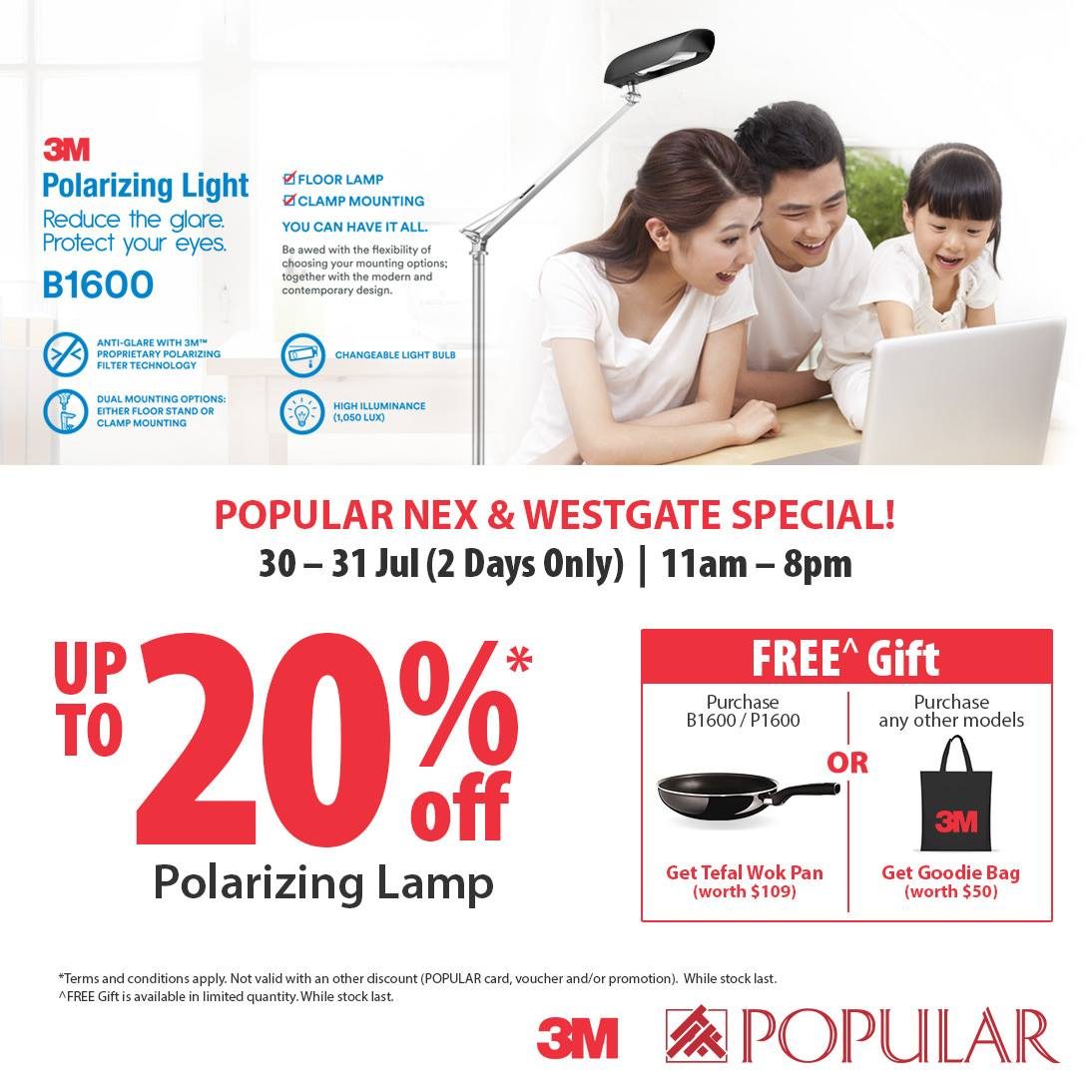 Popular Polarizing Lamp Singapore Promotion 30 to 31 Jul 2016