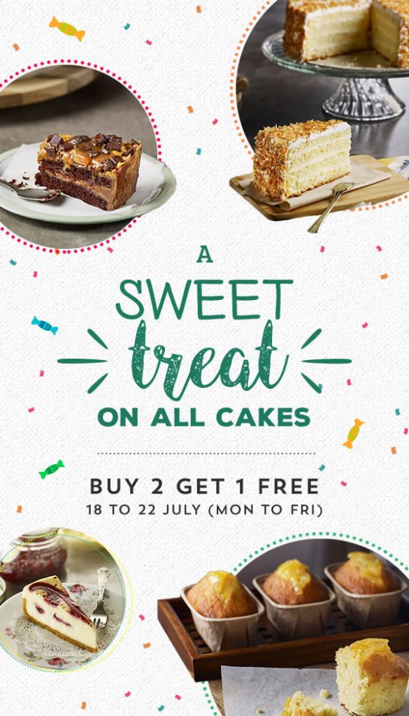 Starbucks Cakes Buy 2 Get 1 FREE Singapore Promotion 18 to 22 Jul 2016 | Why Not Deals