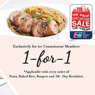 TCC GSS Singapore Promotion 1-for-1 ends 14 Aug 2016