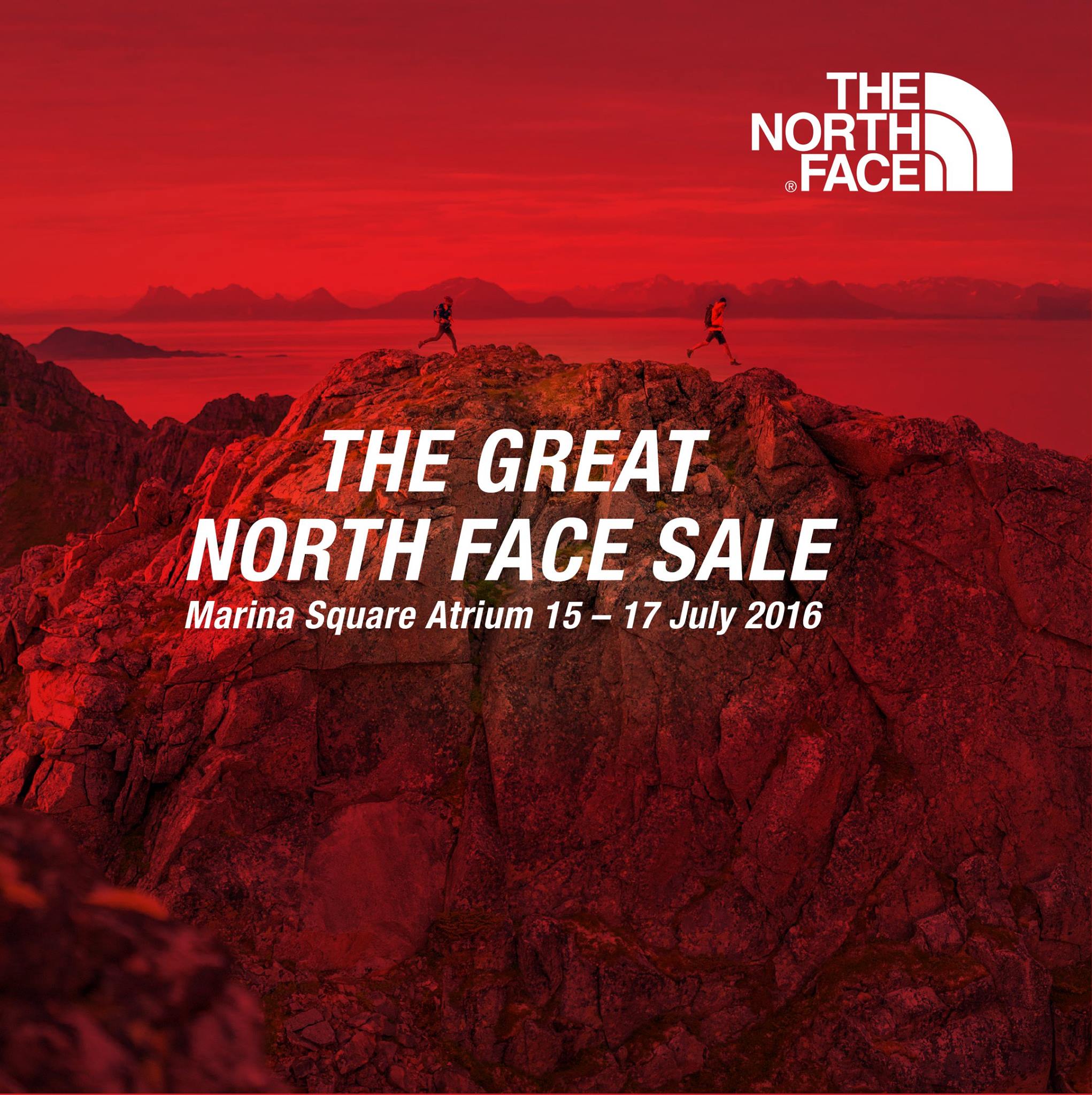 The Great North Face Sale Singapore Promotion 15 to 17 Jul 2016