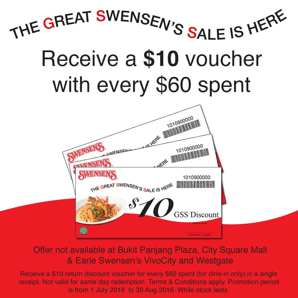 The Great Swensen’s Sale Singapore Promotion 1 Jul to 30 Aug 2016