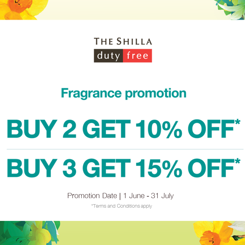 The Shilla Duty Free Fragrance Singapore Promotion 1 Jun to 31 Jul 2016