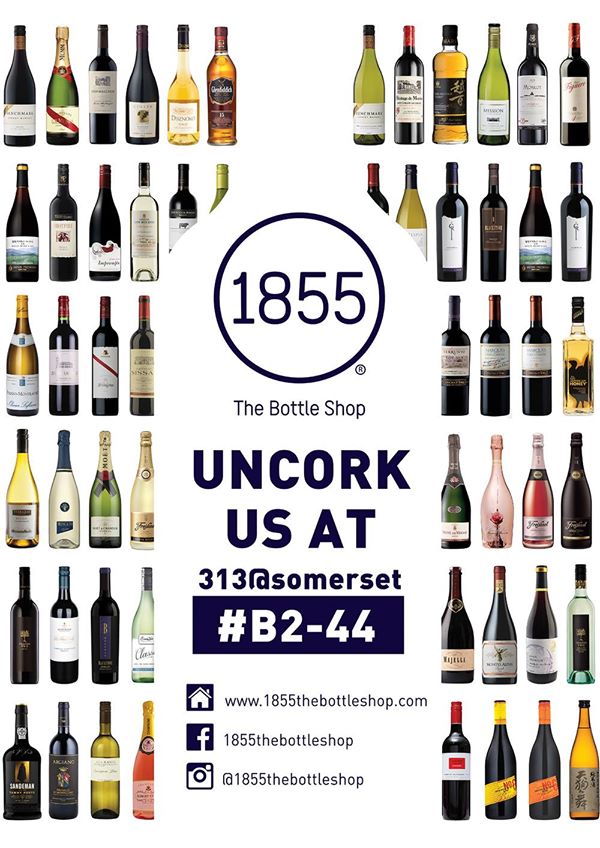 1855 The Bottle Shop Singapore 313@somerset Opening Promotion 18 Aug to 2 Sep 2016 | Why Not Deals