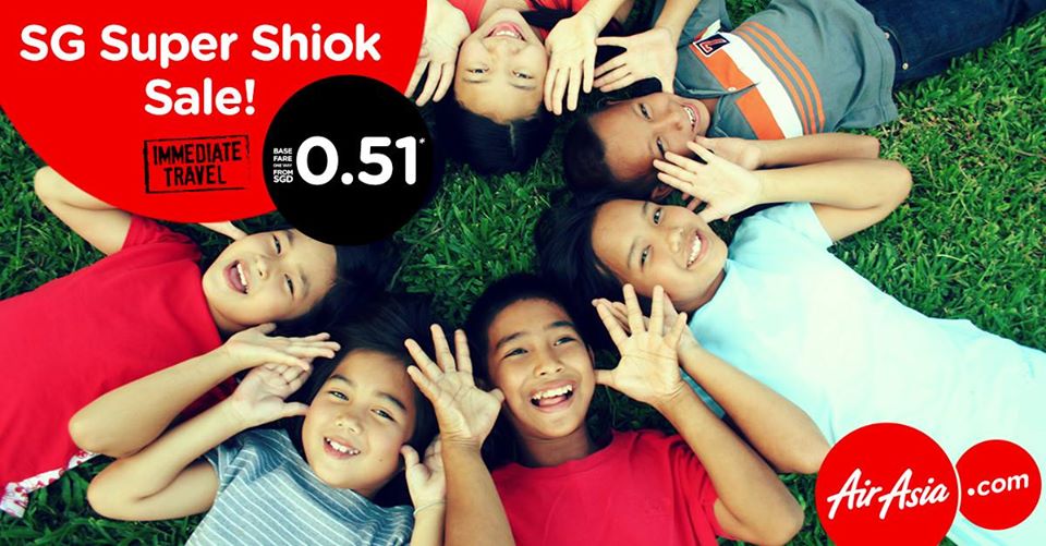 AirAsia SG51 Super Shiok Sale Singapore Promotion ends 7 | Why Not Deals