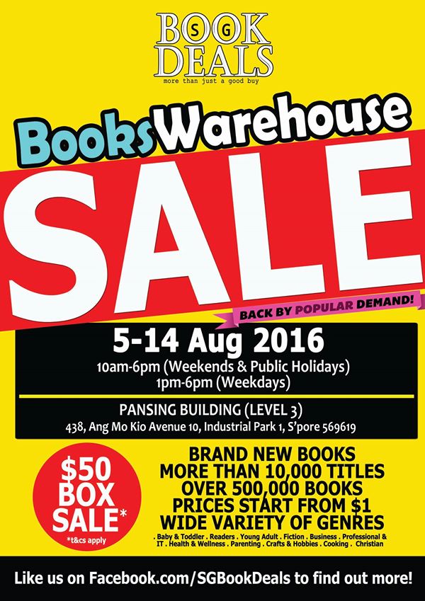 Book Deals Books Warehouse Sale Singapore Promotion 5 to 14 Aug 2016 | Why Not Deals 3
