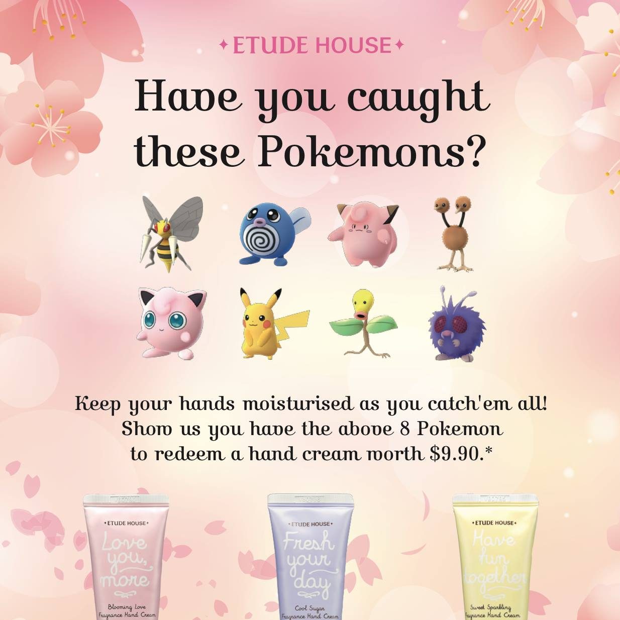 Etude House Singapore Pokemon GO Promotion While Stocks Last