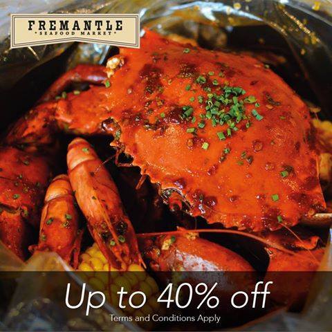 FREMANTLE Seafood Market Citibank Singapore Promotion ends 30 Dec 2016