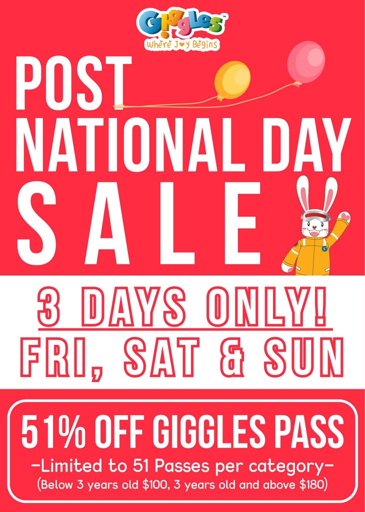Giggles Post National Day Sale Singapore Promotion ends 14 Aug 2016 | Why Not Deals