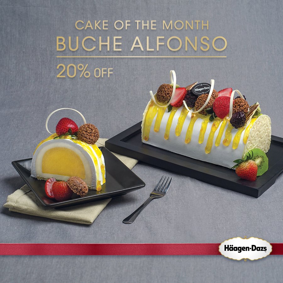 Häagen-Dazs Singapore Cake of the Month 20% Off Promotion ends 31 Aug 2016