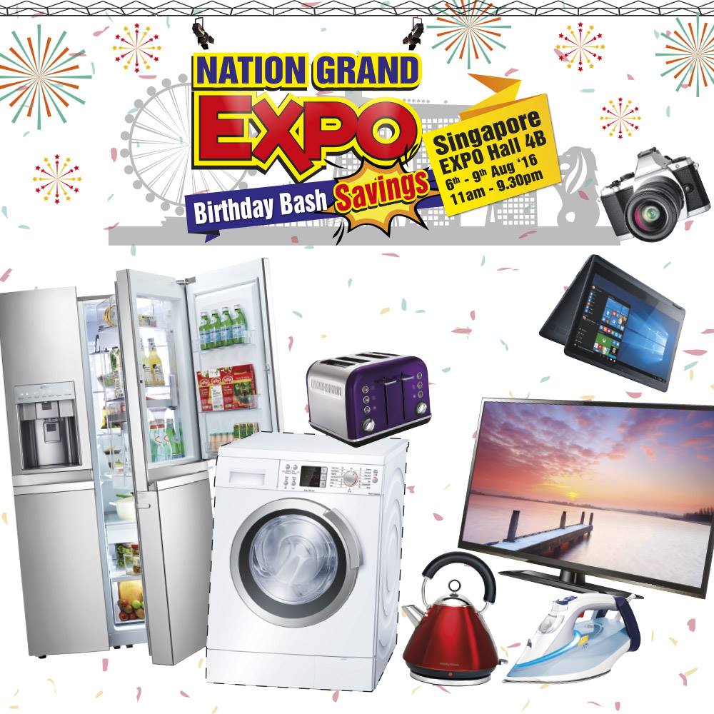 Harvey Norman Nation Grand Expo Singapore Promotion 6 to 9 Aug 2016