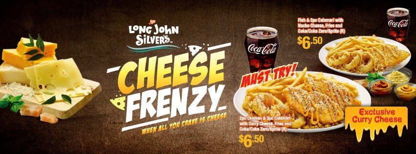 Long John Silver Cheese Frenzy Coupons Singapore Promotion 1 Aug to 15 Sep 2016 | Why Not Deals