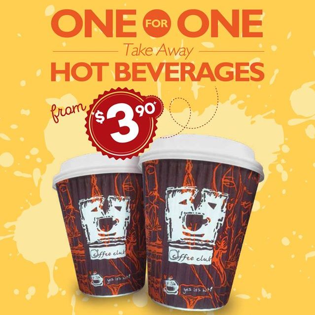 O’Coffee Club 1-For-1 Take Away Hot Beverages Singapore Promotion