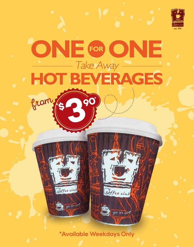 O'Coffee Club 1-For-1 Take Away Hot Beverages Singapore Promotion | Why Not Deals